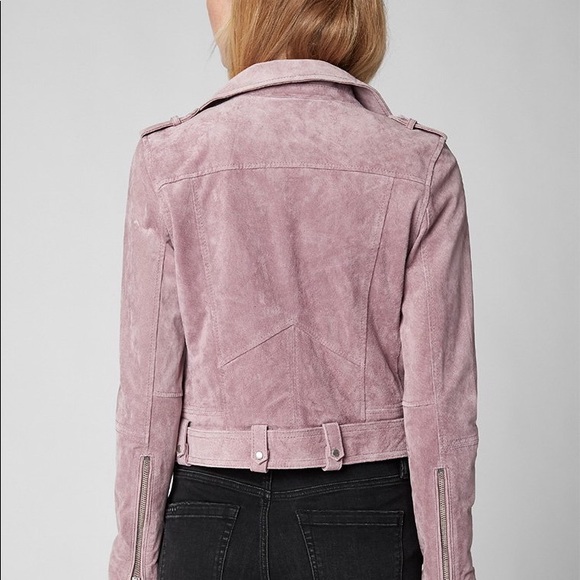 BlankNYC Lilac Suede Moto Jacket - Picture 4 of 12